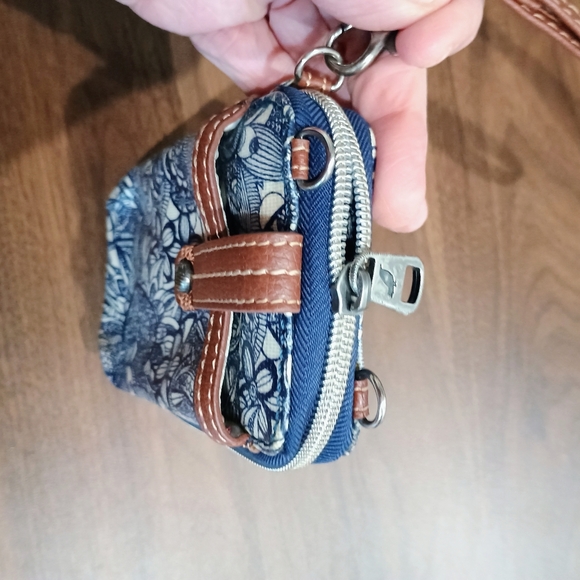 Sakroots Blue and Brown Clutch Wristlet - Picture 5 of 6